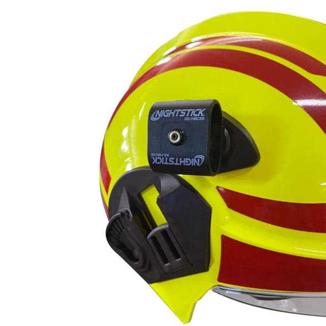 Nightstick European MSA Fire & SAR Helmet Rotating Mount Glass-filled Nylon Polymer Black