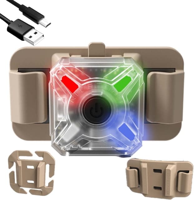 Nitecore NU06 MI Red Green Blue IR Signal & Safety Light 8 Lumens Black 6952506407248