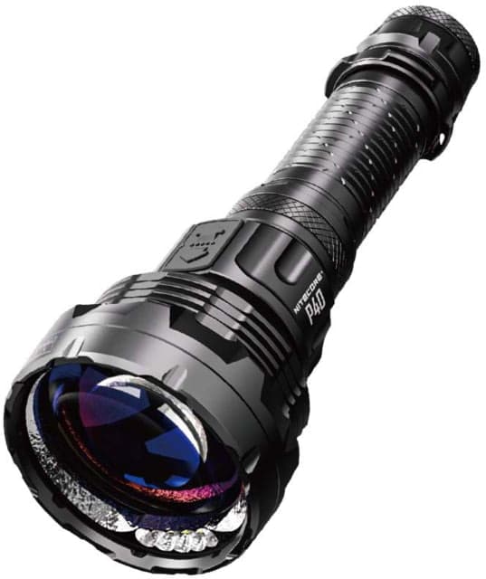 Nitecore P40 3171 Yards Ultra Long Throwing USB-C Rechargeable 2000 Lumens LED Flashlight Black