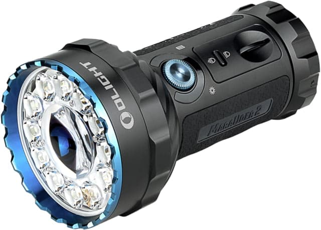 Olight Marauder 2 14000 Lumens LED Long Throw Rechargeable Flashlight Black