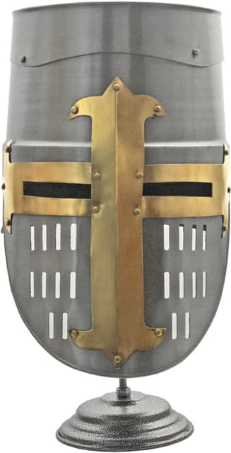 Pakistan Decorative Crusader Helmet Knights Templar style 12.5" x 8.5"