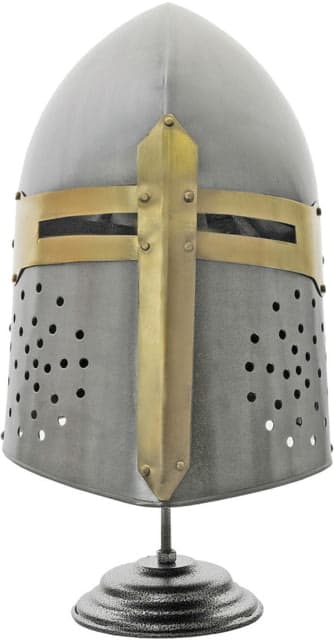 Pakistan Decorative Crusader Helmet Sugar loaf style 12.5" x 8.5"