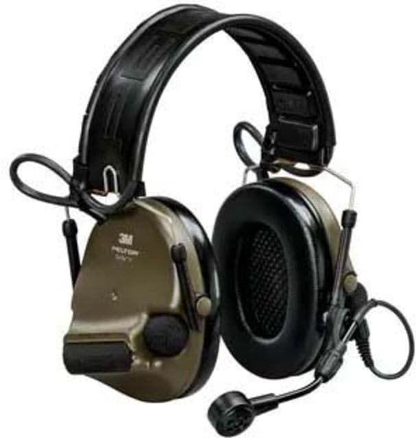 PELTOR 3M ComTac VI NIB Headset Foldable MI Input Dynamic Boom MIc Green MT20H682FB-09N GN