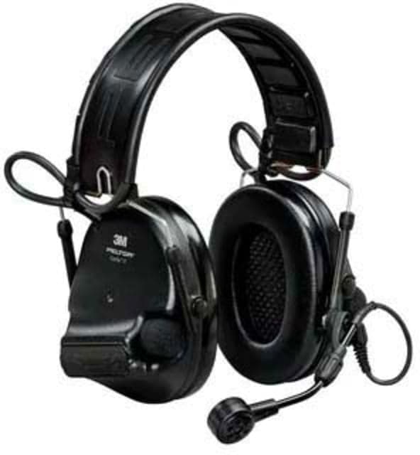 PELTOR 3M SwatTac VI NIB Headset Foldable MI Input Dynamic Boom MIc Black MT20H682FB-09N SV