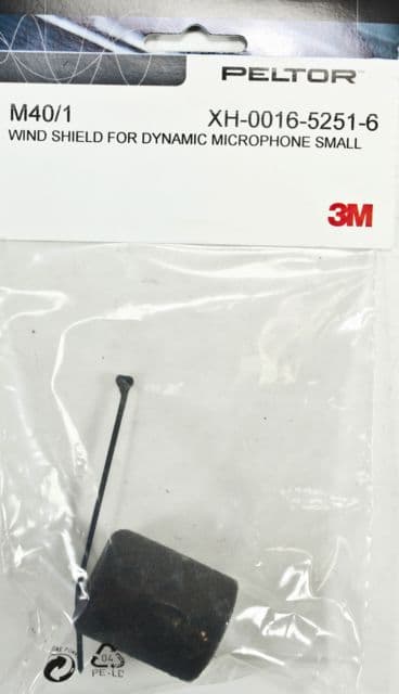 3M PELTOR Boom Microphone Wind Screen 1 EA/Case