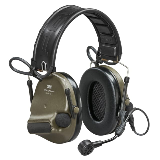 3M/Peltor ComTac VI Defender Electronic Earmuff Matte Finish Olive Drab Green NIB Natural Interaction Behavior Wireless Technology Includes Boom