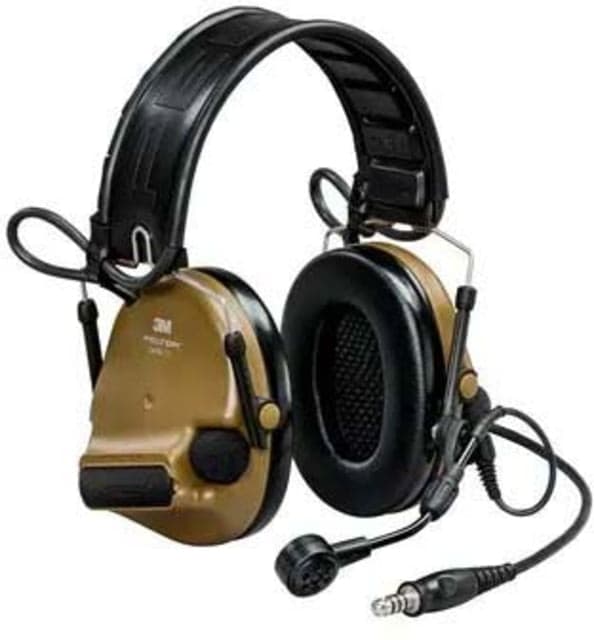 PELTOR ComTac VI NIB Headset Single DL Headband & ARC 915 MHz Coyote Brown MT20H682FB-47N CYS