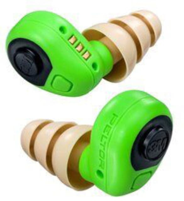 Peltor Electronic Earplugs ABS Polymer 6 DB Earbuds Green