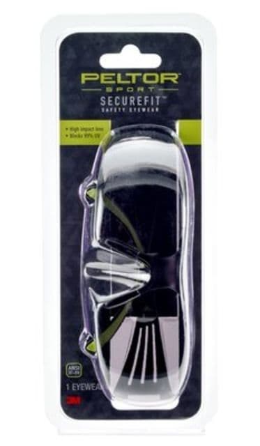 Peltor Sport SecureFit 400 Eye Protection Gray Anti Fog 8/Case