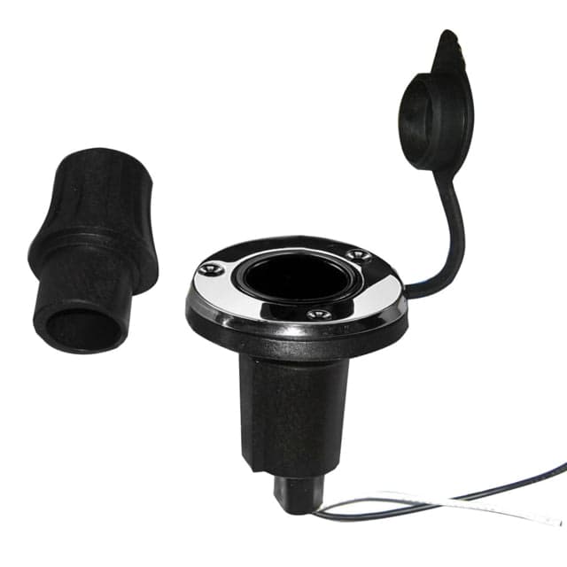Perko Locking Collar Pole Light Mounting Base Round 2 Pin Stainless Steel