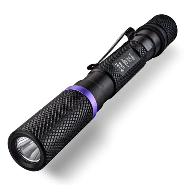 Police Security Flashlights Uv 395nm Flashlight Black
