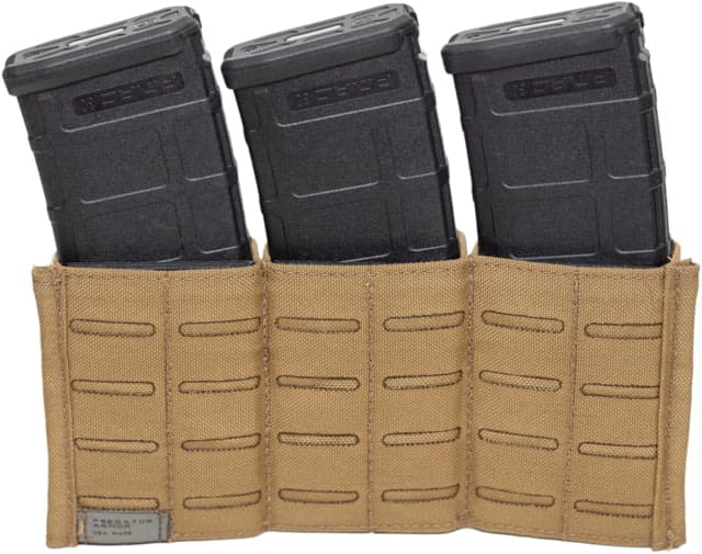 Predator Armor 5.56 Quick Draw Triple Mag Pouch Coyote 10x5