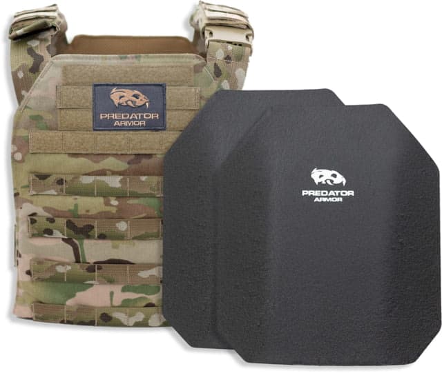 Predator Armor Level III Plate Carrier Package Multi-cam 16x12