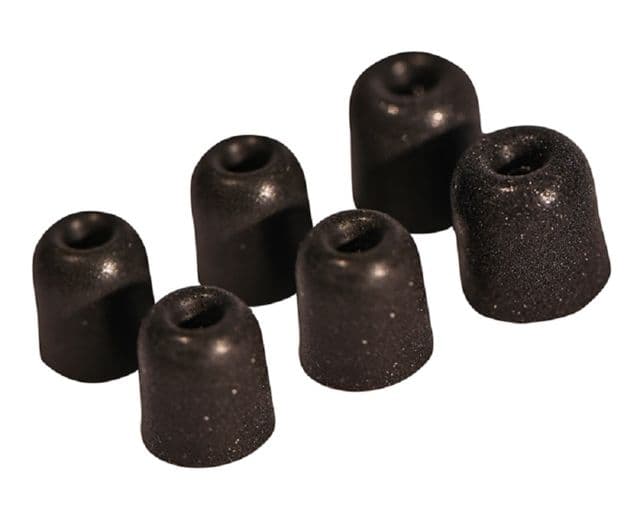 Pro Ears Stealth 28 Replacement Buds 3 Sets Black Medium