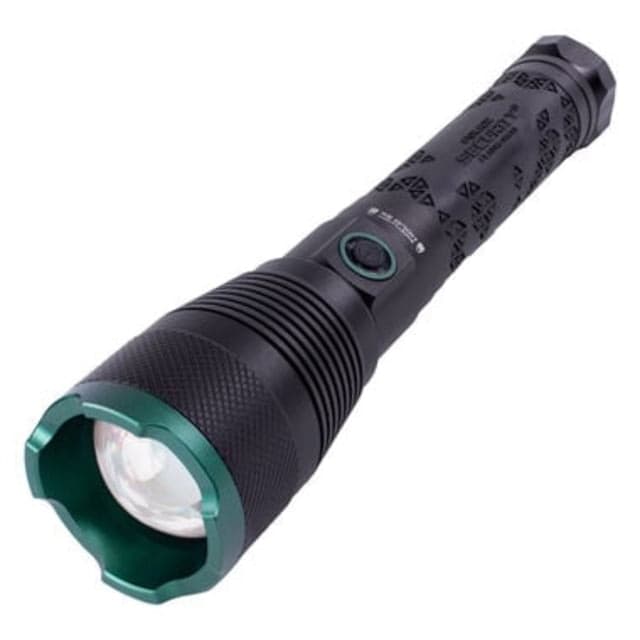 Police Security Flashlights Skylar-R 26650 Rechargable Lithium-Ion Battery 10000 Lumens Led Flashlight Black