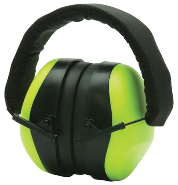 Pyramex VentureGear Ear Muffs NRR 26db Hi-Viz Lime Green Clampacked