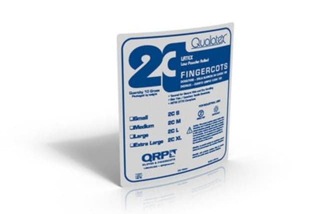 QRP Finger Cot Cleaned Xl PK1440 2CXL Finger Cot Cleaned Xl PK1440 Case of 28800