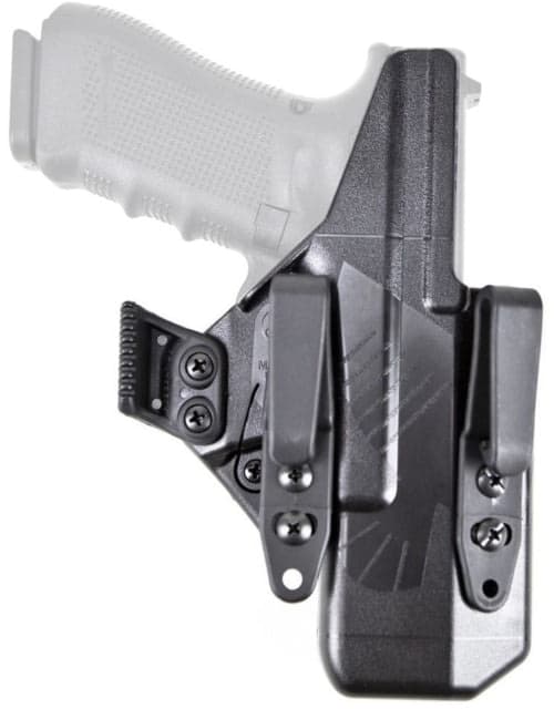 Raven Concealment Eidolon Advance Holster Kit Glock 17 Gen 3/4 1.5/1.75in Overhooks Right Hand Black