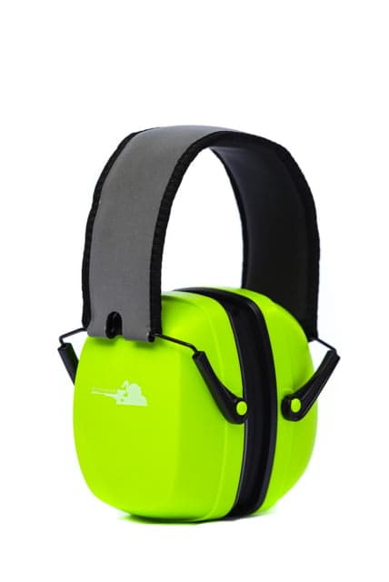 Rifleman Hi Viz Green with Reflective Headband Ear Muffs NRR 28