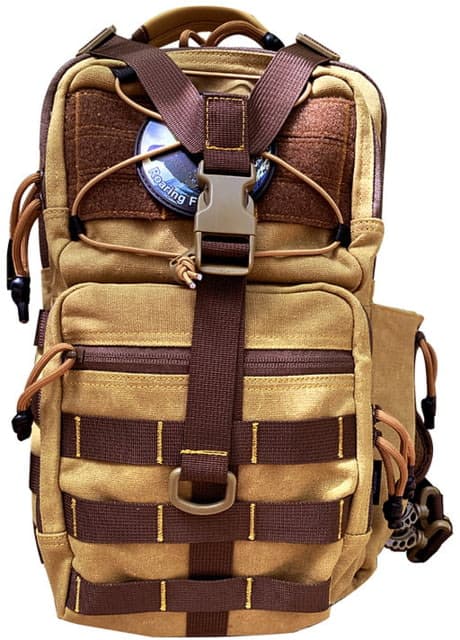 Roaring Fire Slingshot Waxed Canvas Sling Pack Brown RF-Slingshot-Waxed Canvas