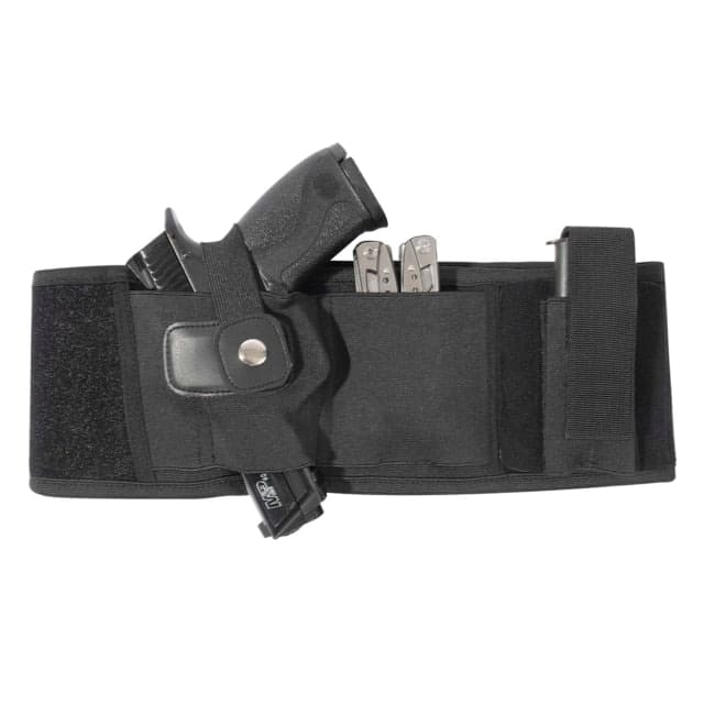 Rothco Concealed Carry Neoprene Belly Band Holster Glock 19/Ruger Lcp/Sig Sauer P365 Ambidextrous Black Small/Medium