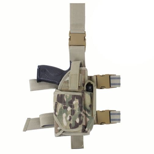Rothco Deluxe Adjustable Drop Leg Tactical Holster Ambidextrous Multi Cam