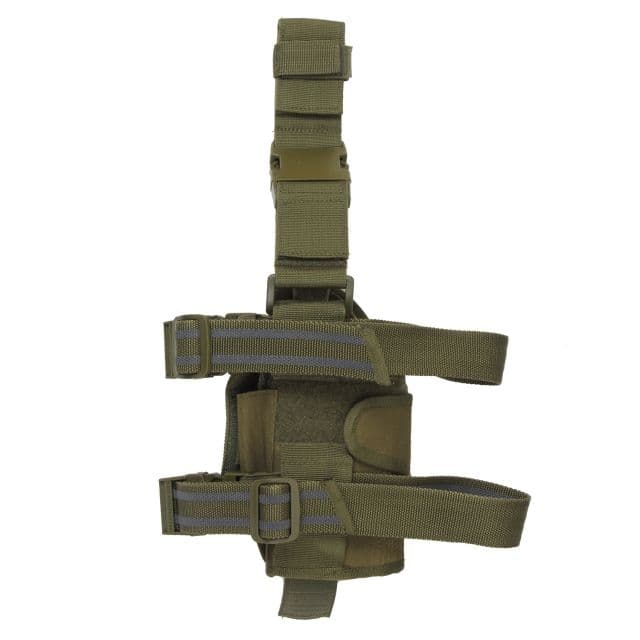 Rothco Deluxe Adjustable Drop Leg Tactical Holster Ambidextrous Olive Drab