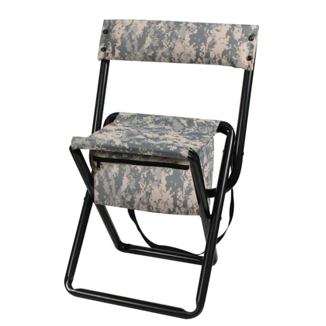 Rothco Deluxe Folding Stool With Pouch ACU Digital Camo ACUDigitalCamo