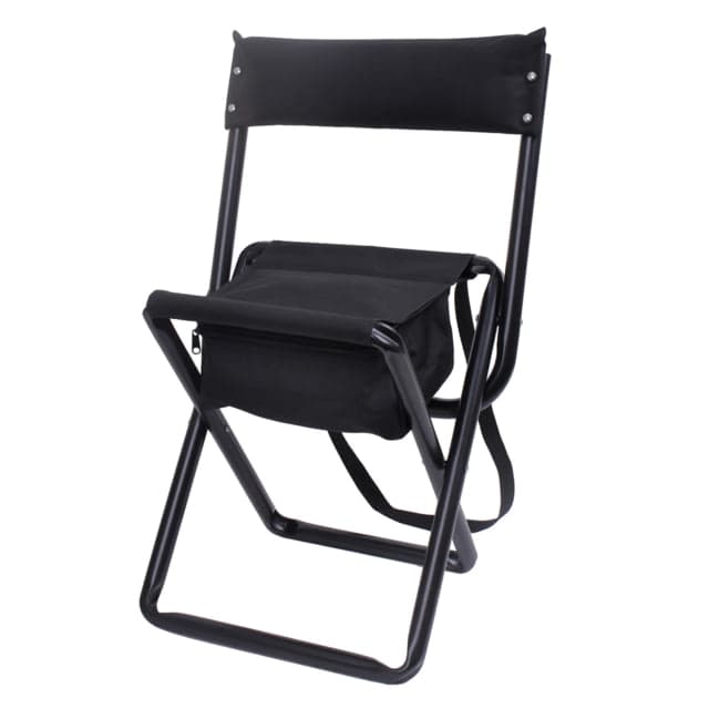 Rothco Deluxe Folding Stool With Pouch Black Black