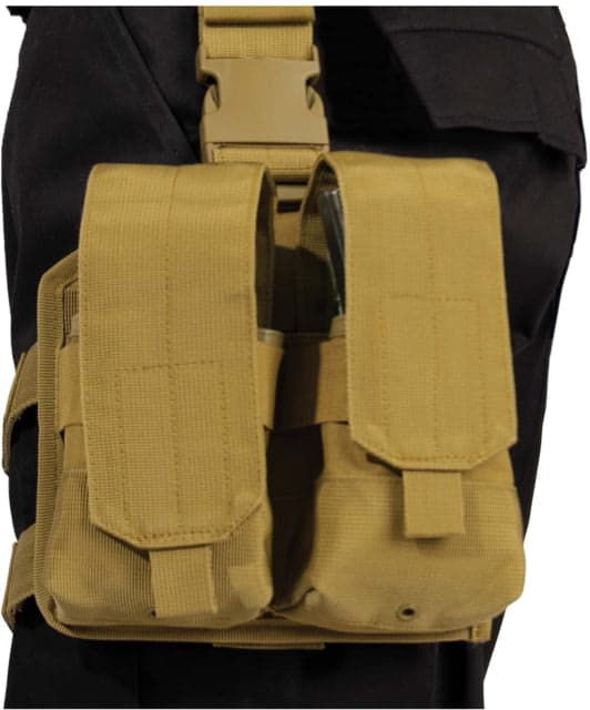 Rothco Drop Leg Double Mag Pouch Coyote Brown