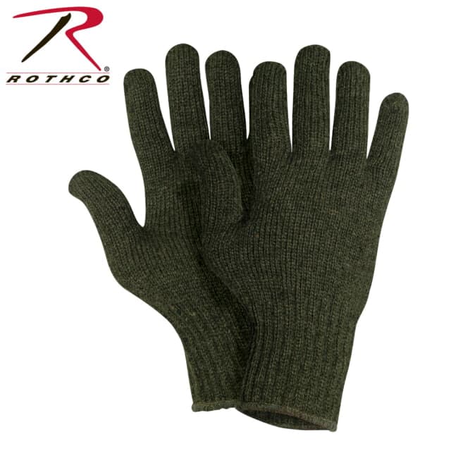 Rothco Glove Liners-Unstamped Olive Drab M Edrab-M