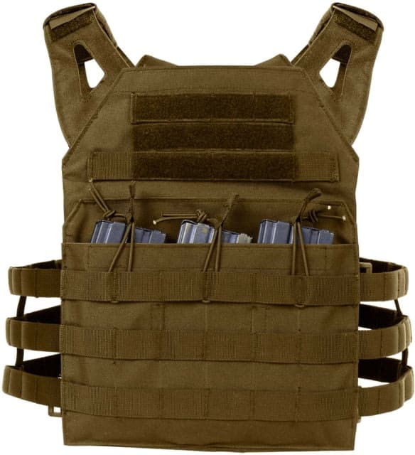 Rothco Lightweight Armor Plate Carrier Vest Coyote Brown CoyoteBrown-Regular