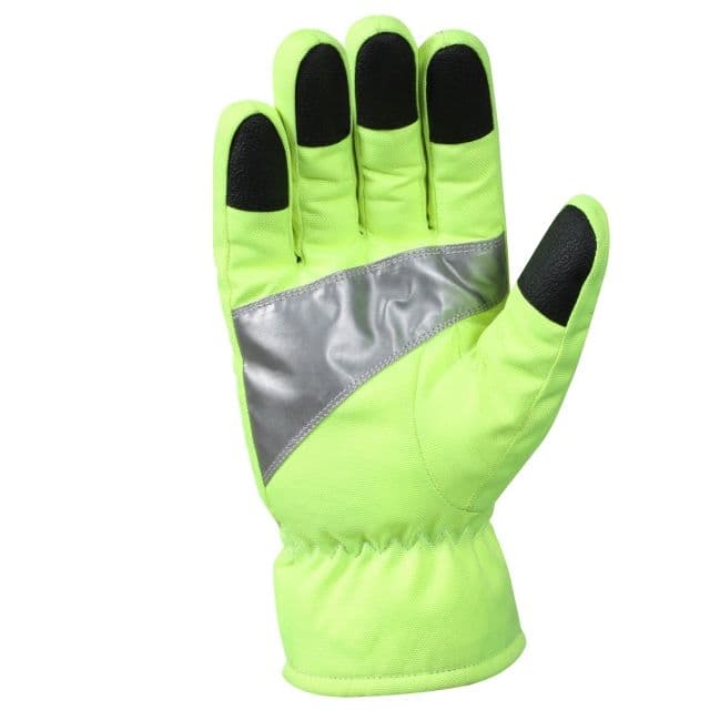 Rothco Safety Green Gloves With Reflective Tape S