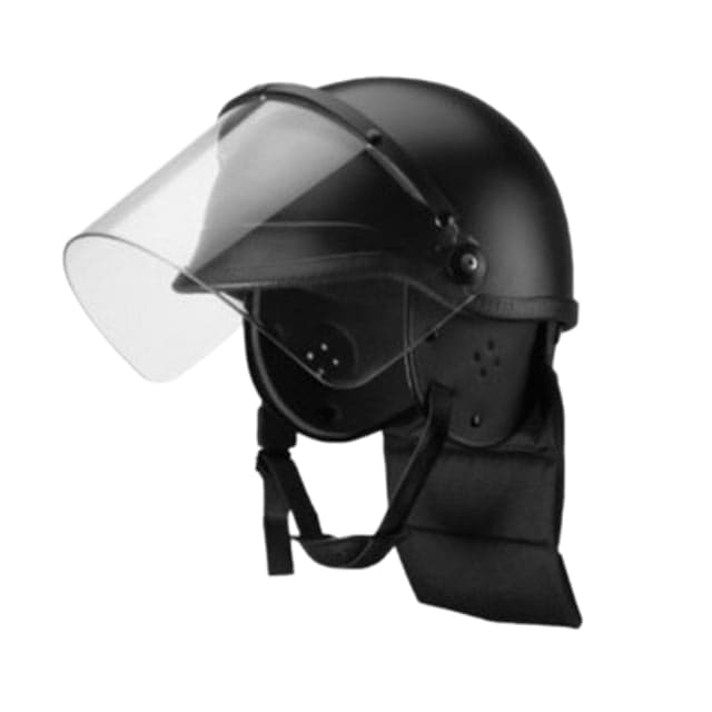 RTS Tactical Thunder Riot Protection Helmet Black Medium