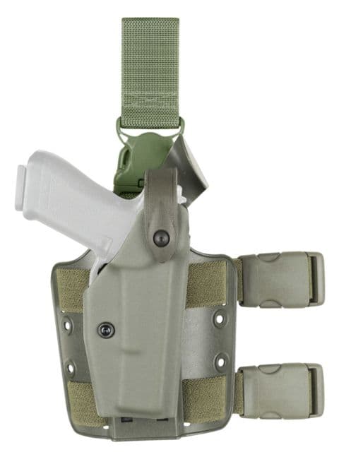 Safariland 6005 Sls Tactical Holster W/Quick Release S&w M&p 9mm .40 W/Iti M3/M6 Tlr-1/Tlr-2 4.25in. Od Green Left Hand 6005-21921-562