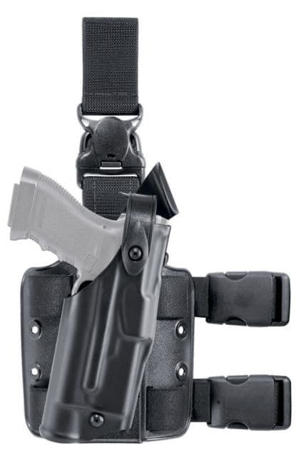 Safariland 6305 ALS Tactical w/ Quick Release Leg Harness Holster Smith & Wesson M&P 9/Smith & Wesson M&P 40 Left Hand STX Tactical Black