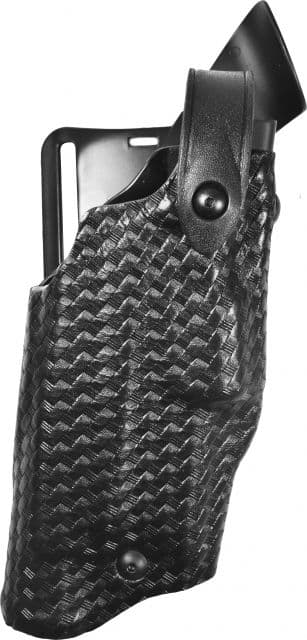 Safariland Level III Retention ALS/SLS Duty Mid-Ride Holster Springfield Armory 1911-A1 Operator Left Hand STX Basket Weave Black