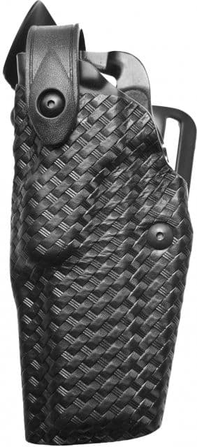 Safariland Level III Retention ALS/SLS Duty Mid-Ride Holster Springfield Armory 1911 Left Hand STX Basket Weave Black