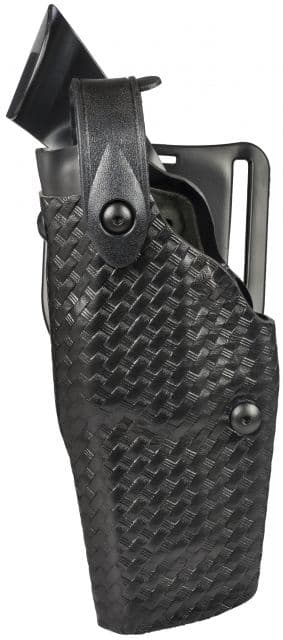 Safariland Level III Retention ALS/SLS Duty Mid-Ride Holster Springfield Armory XD 4in .45 ACP Left Hand STX Basket Weave Black