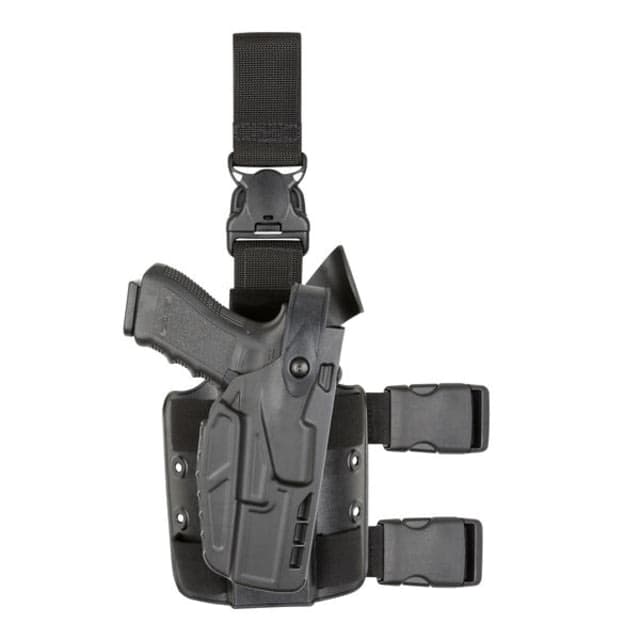 Safariland 7305 7TS ALS/SLS Level III Tactical Holster w/Quick Release Smith & Wesson M&P 40 Compact Right Hand Plain Black Black 7305-2192-411