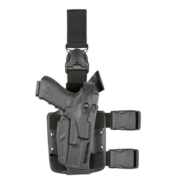 Safariland 7305 7TS ALS/SLS Level III Tactical Holster w/Quick Release Glock 34 Gen 5 Right Hand SafariSeven Plain Plain Black 7305-6835-411