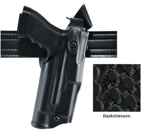 Safariland 6360 Level III Retention ALS/SLS Duty Mid-Ride Holster Springfield Armory XD 4in Right Hand STX Basketweave Black