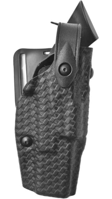 Safariland 6360 Level III Retention ALS/SLS Duty Mid-Ride Holster Springfield Armory XD 4in 9mm Right Hand STX Basket Weave Black 6360-462-481