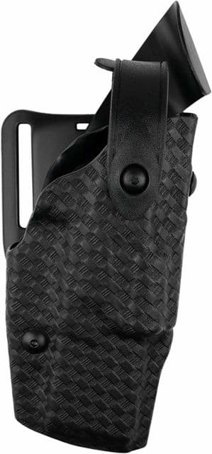 Safariland Level III Retention ALS/SLS Duty Mid-Ride Holster Beretta 92 Right Hand STX Basket Weave Black