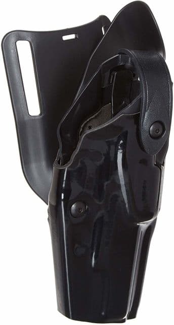 Safariland Level III Retention ALS/SLS Duty Mid-Ride Holster Smith & Wesson M&P 9/Smith & Wesson M&P 40 Right Hand STX Hi Gloss Black