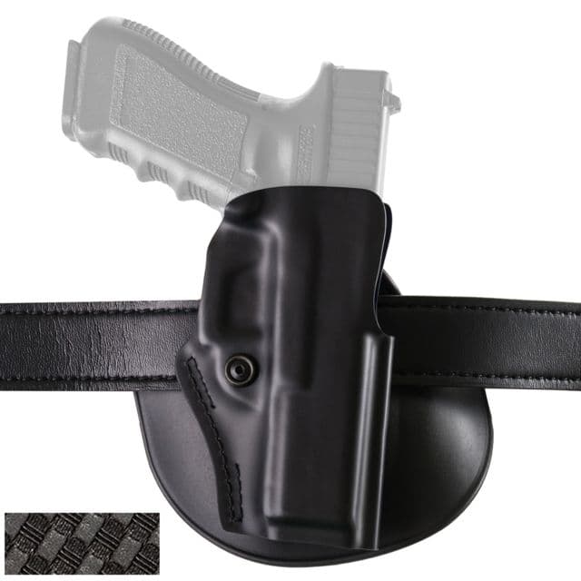 Safariland Open Top Paddle & Belt Slide Holster Colt 1911 Government Right Hand Stx Basket Weave Black