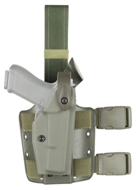 Safariland SLS Tactical Holster w/Dbl Leg Straps Sig SauerP229 OD Green Right Hand No Rails