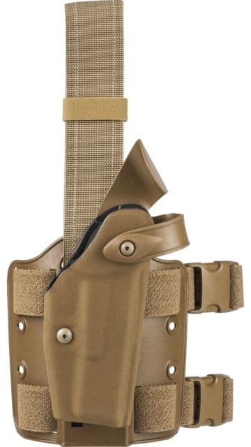 Safariland Model 6004USN SLS Low Drop-Leg Holster Glock 17/22/31 Right Hand Cordura Coyote Tan 6004USN-83-741