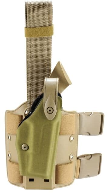 Safariland Model 6004USN SLS Low Drop-Leg Holster Glock 19/23/32 Right Hand Cordura Khaki 6004USN-283-751