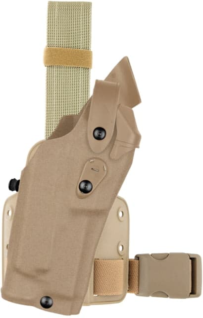 Safariland 6304 Als/Sls Drop-Leg Tactical Holster Sig Sauer P226r Da/Sa Full Size Hammer Single Strap Leg Shroud Right Fde Brown